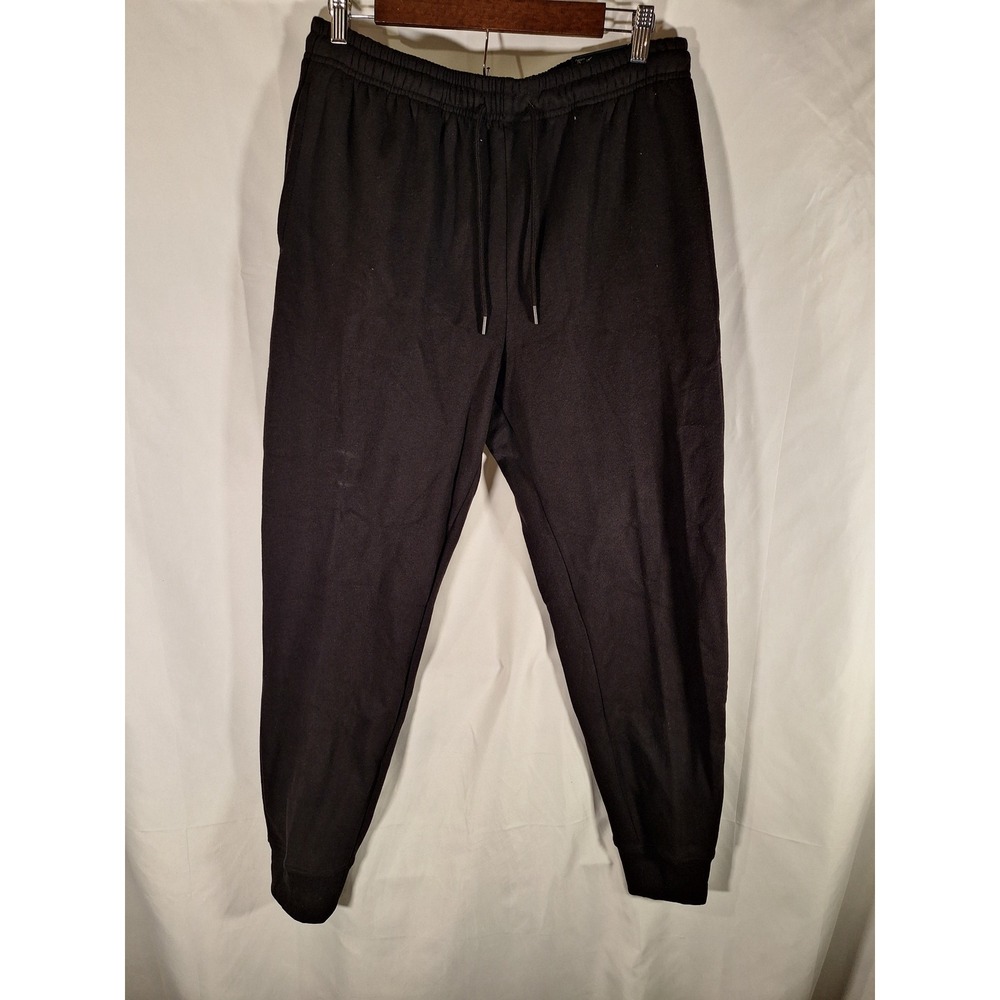 Tek Gear Mens Ultrasoft Fleece Joggers Black Tapered Sweatpants MT6FA450RS1 M